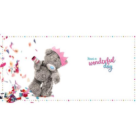 3D Holographic Party Popper Me to You Bear Birthday Card Extra Image 1